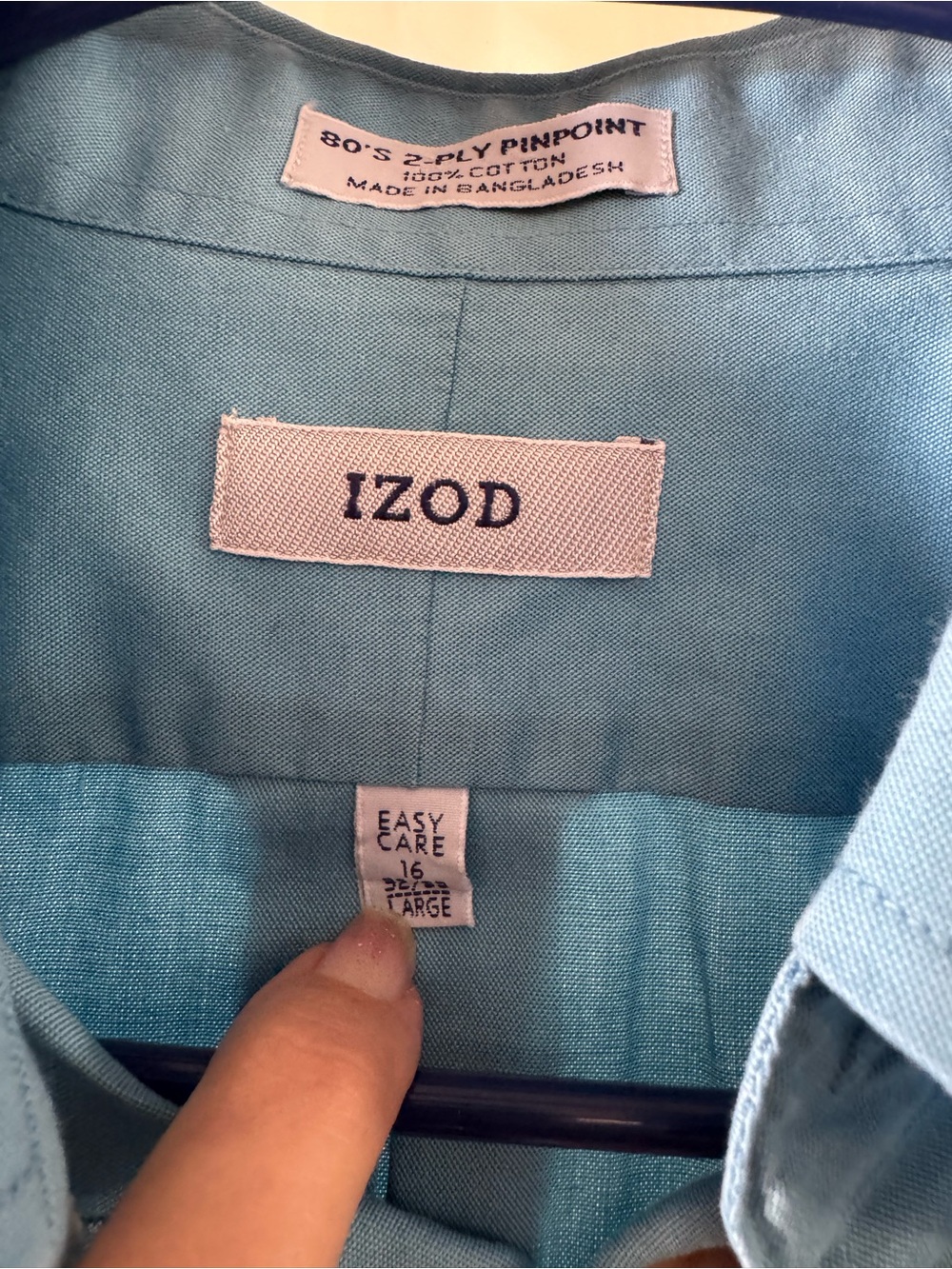 Izod Men’s Light Blue Dress Shirt